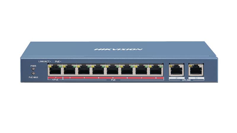Hikvision 8 Port Fast Ethernet Unmanaged POE Switch DS-3E0310HP-E 