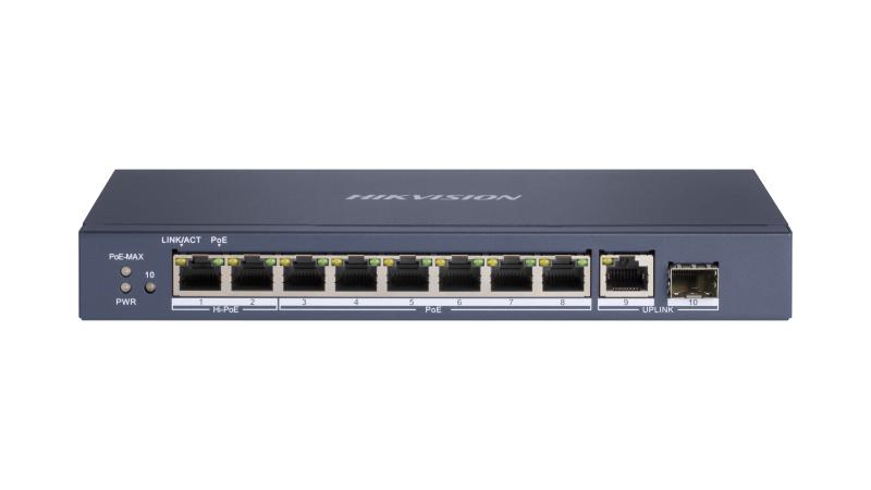 Hikvision 8 Port Gigabit Unmanaged POE Switch DS-3E0510HP-E