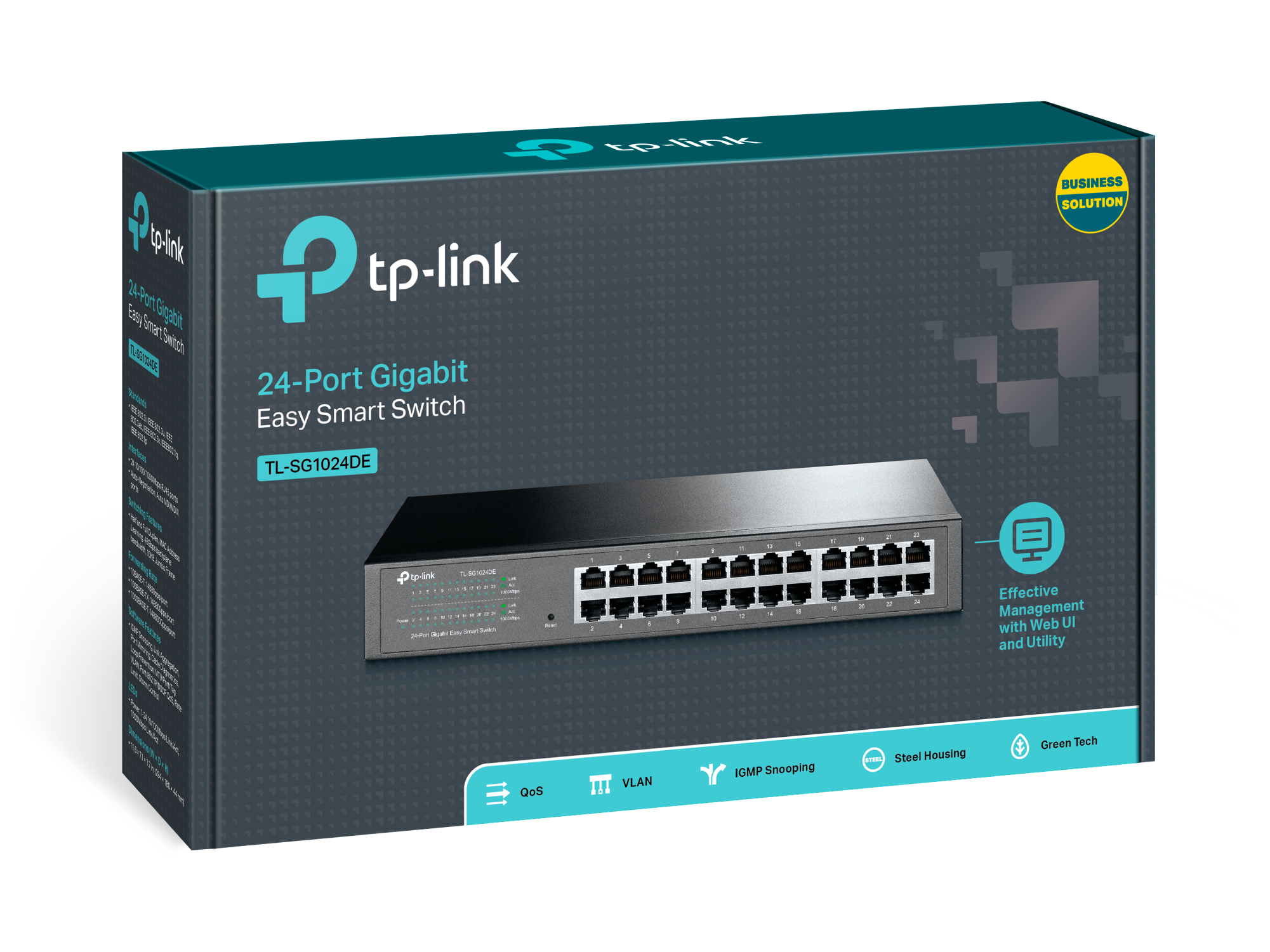 TP-LINK JetStream 24-Port Gigabit Easy Smart Switch TL-SG1024DE