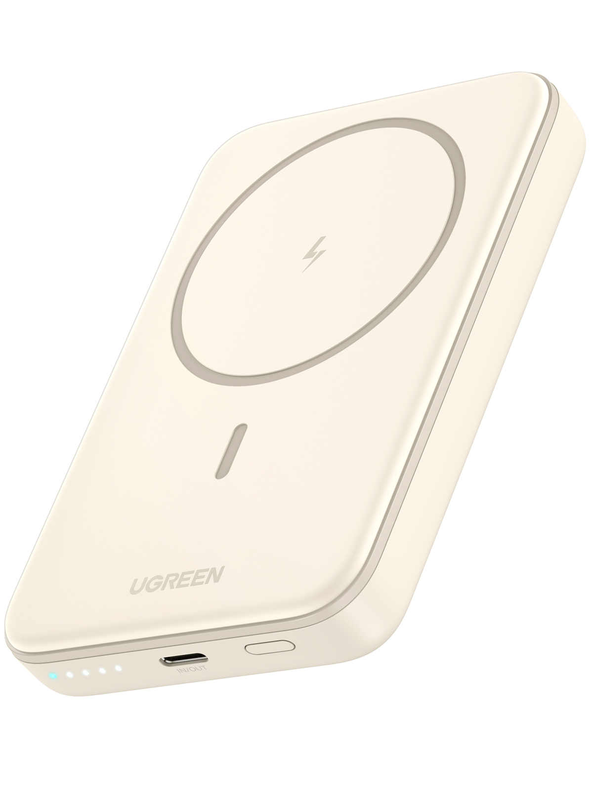 UGREEN 10000mAh Magnetic Wireless Power Bank Beige 25208