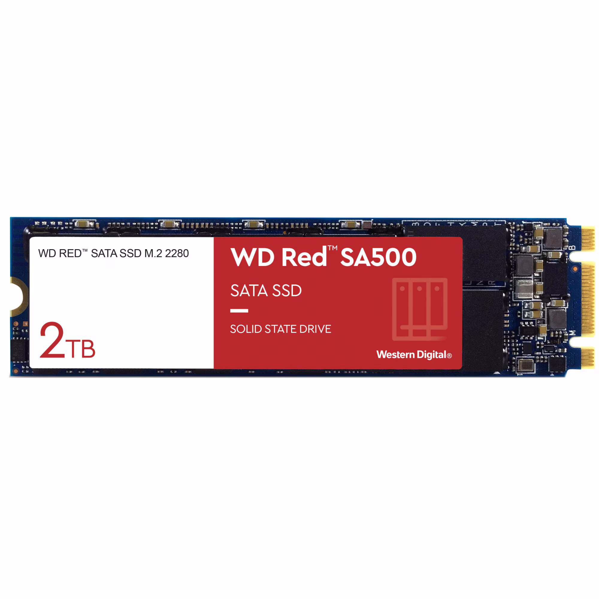 2TB WD RED SA500 NAS SATA M.2 2280 SSD WDS200T1R0B