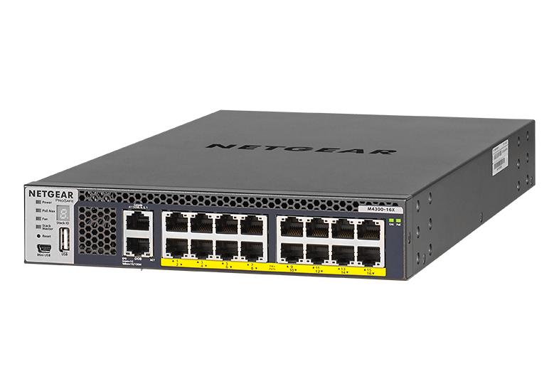 Netgear L3 16x10GBase-T PoE+ (199 W) managed switch M4300-16X XSM4316PA-100NES