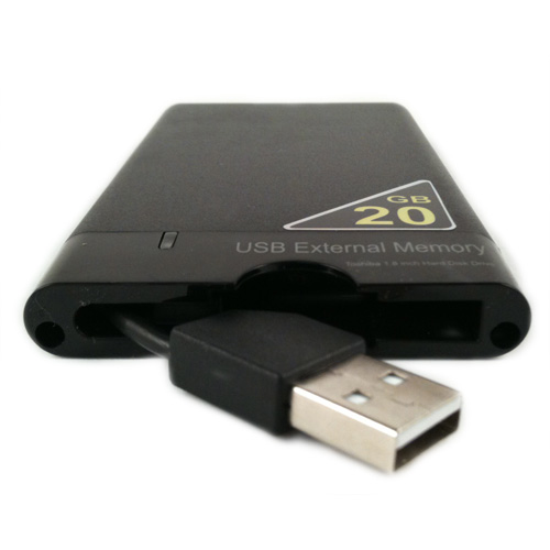 1.8 IDE Harddisk PowerOn 20GB Zwart