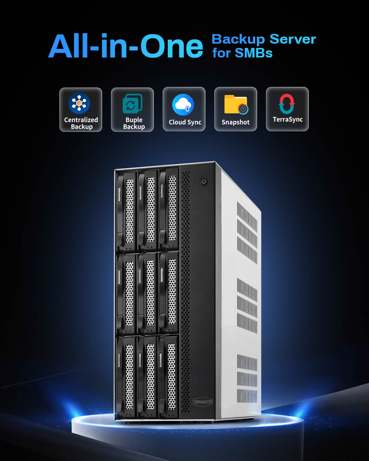 TerraMaster T9-500 Pro SMB NAS 9-Bay 