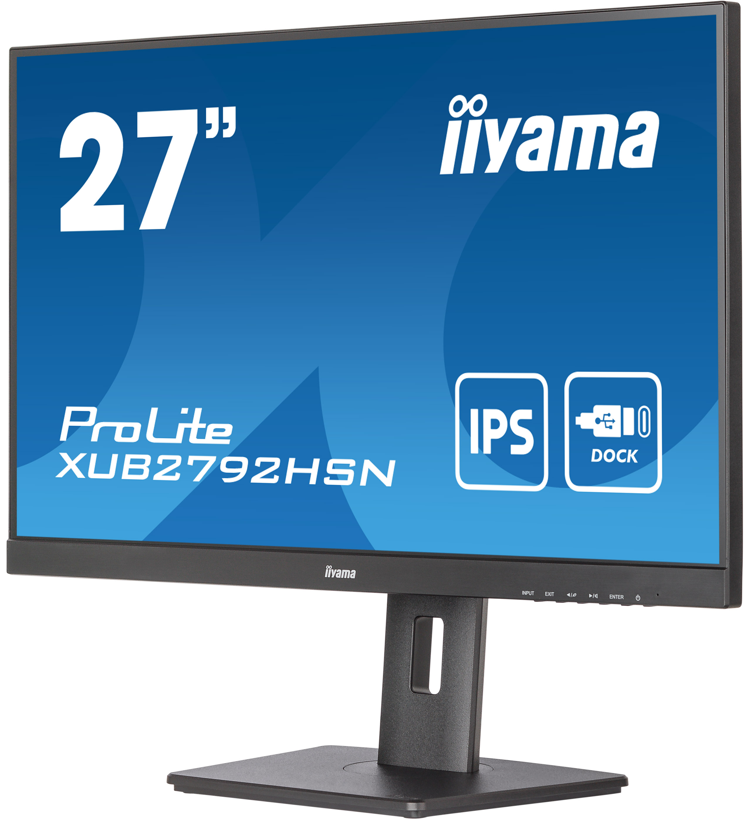 iiyama ProLite XUB2792HSN-B5 27'' IPS met USB-C-dock en RJ45 (LAN) zwart monitor