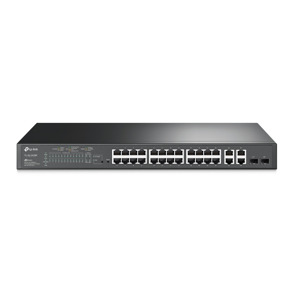 TP-Link JetStream 24-Port poE Gigabit Smart Switch TL-SL2428P