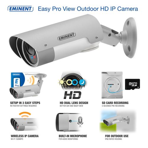Eminent EM6260 Easy Pro View Outdoor HD IP Camera