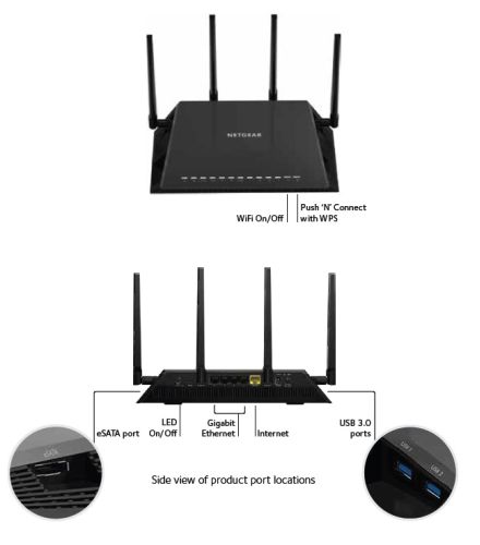 Netgear AC2600 Nighthawk X4S Smart WiFi Router (R7800)