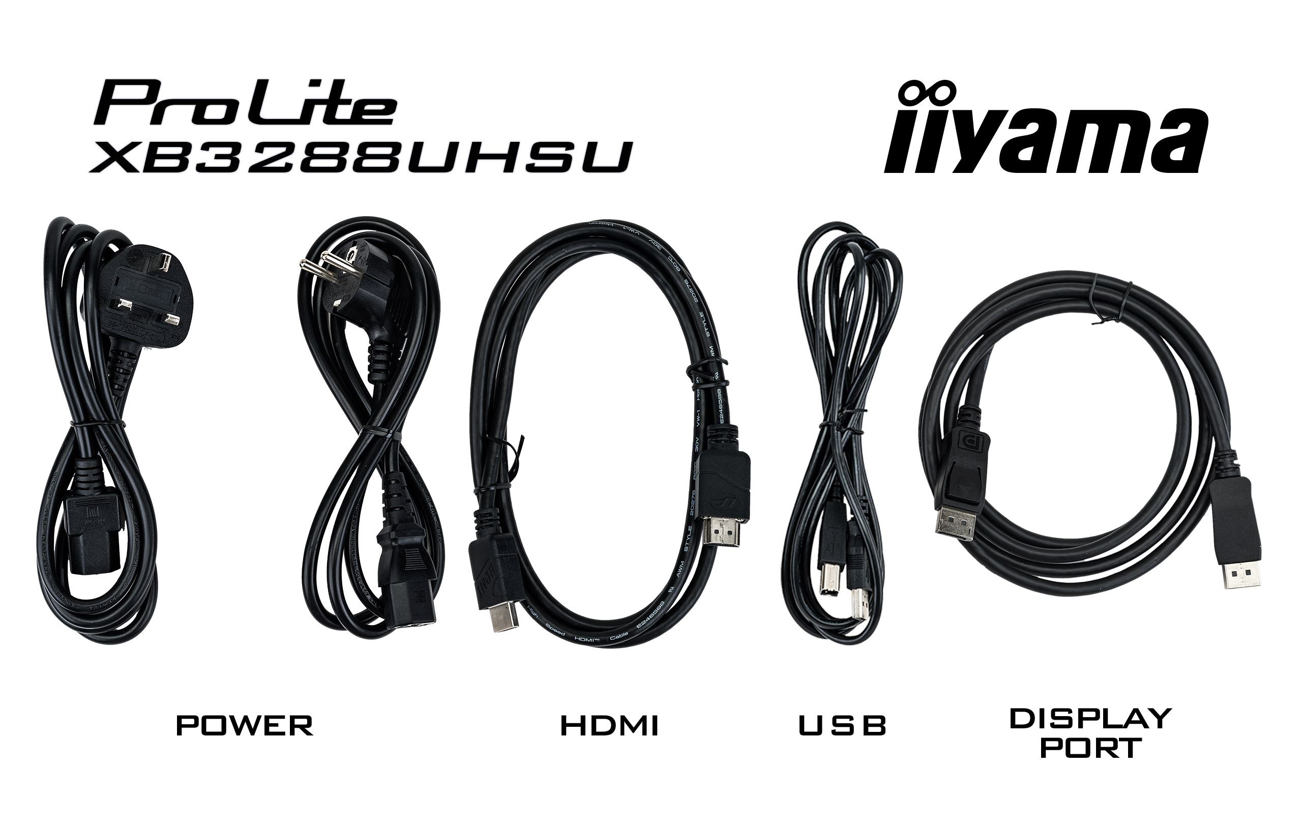 iiyama ProLite XB3288UHSU-B5 32 VA paneel met 4K resolutie zwart monitor