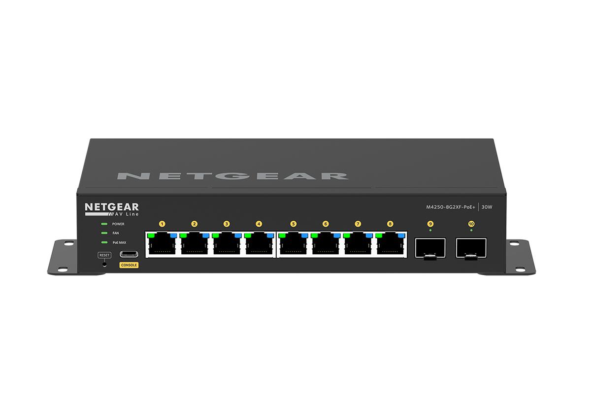 Netgear L3 8x1G PoE+ + 2xSFP+ managed switch M4250-8G2XF-PoE+ GSM4210PX-100EUS