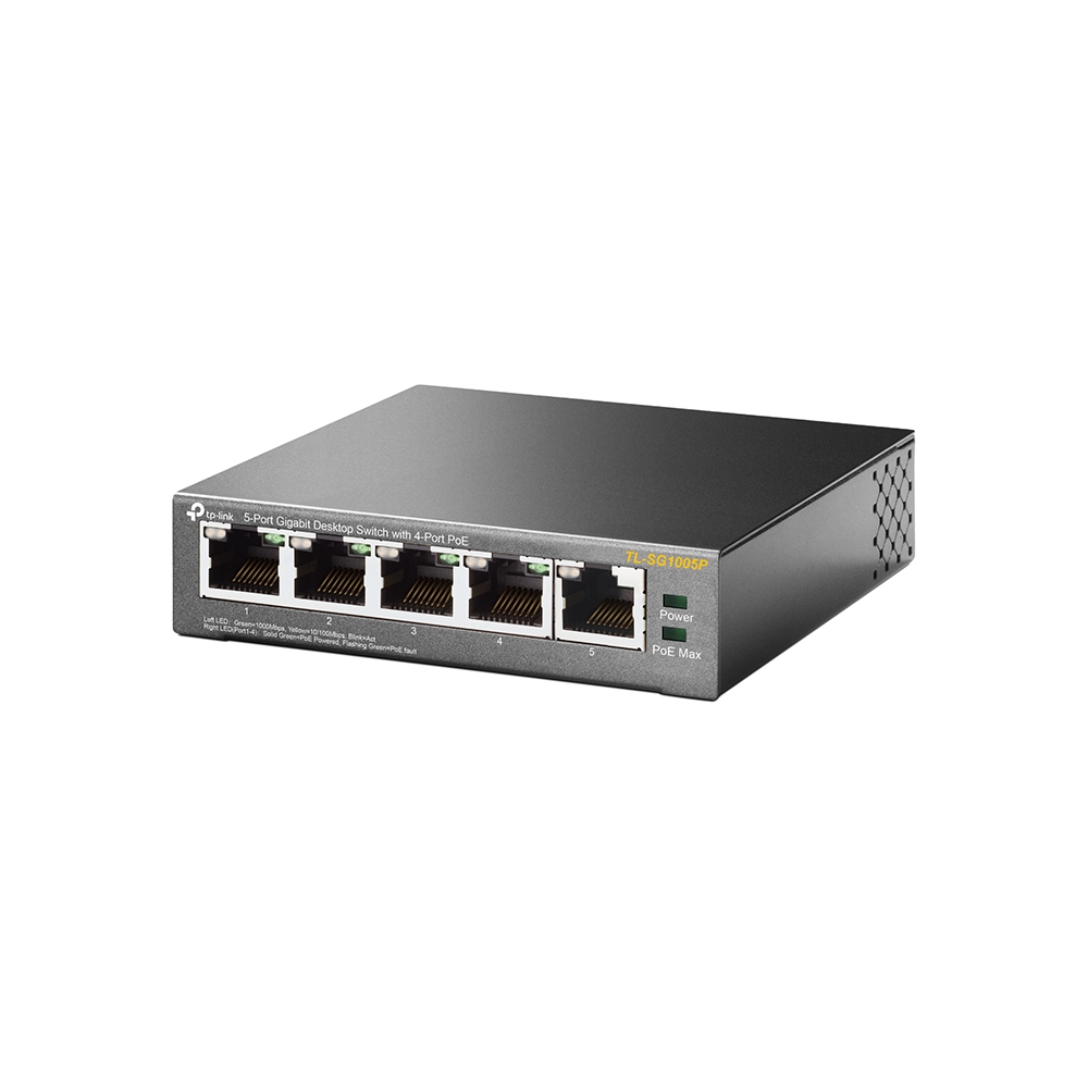 TP-link 5-Port poE Gigabit Desktop Switch TL-SG1005P