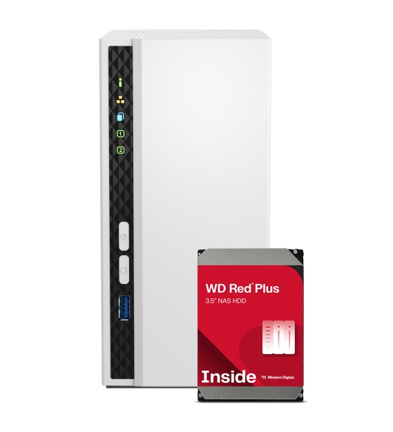 QNAP TS-233 NAS 8TB (2x 4TB RED)
