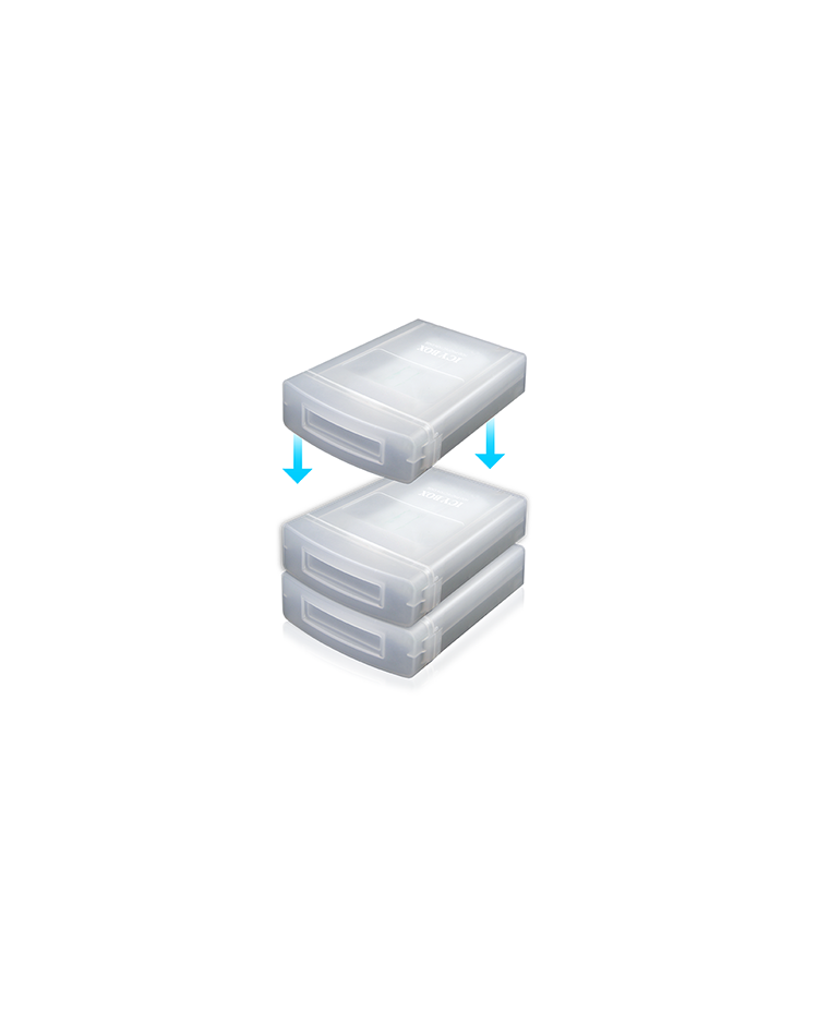 ICY BOX  Beschermende behuizing voor 3,5" harde schijven IB-AC602a