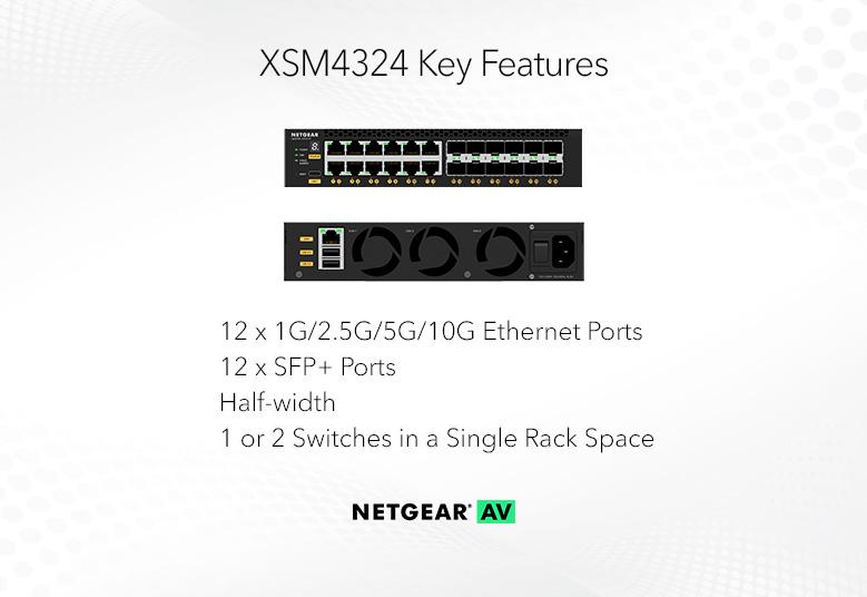 Netgear L3 12x1/2.5/5/10GBase-T + 12xSFP+ managed switch M4350-12X12F XSM4324-100NES