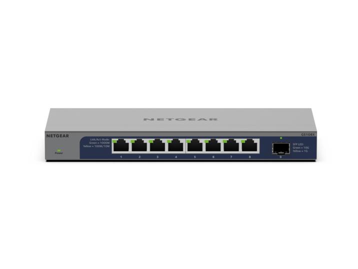 Netgear 8x10/100/1000 + 1x10Gb Ethernet SFP+ unmanaged switch GS108X-100EUS