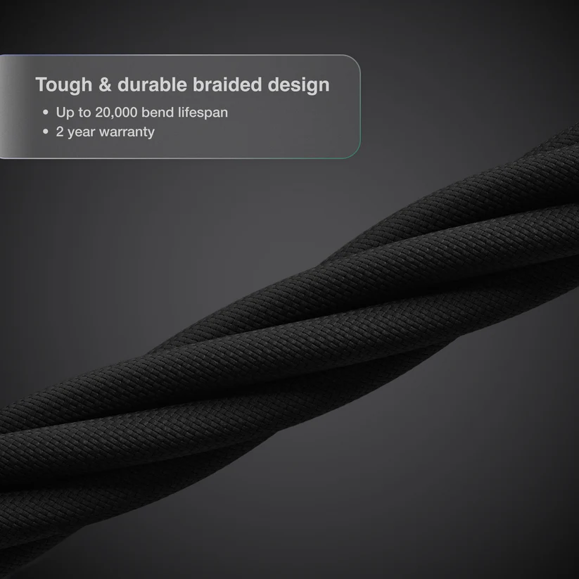 Caldigit Thunderbolt 5 (USB-C) Pro cable 1.0m TBT5-P10BB-240