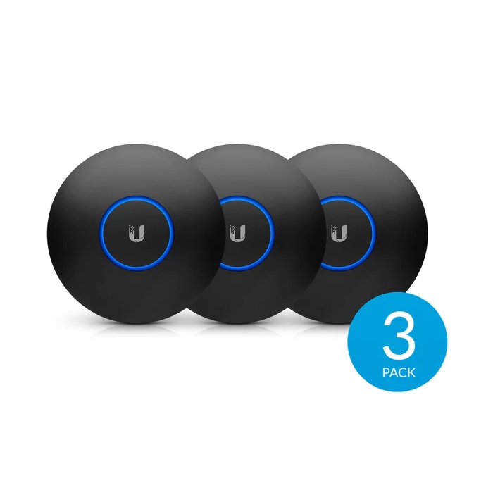 Ubiquiti UniFi U6 Lite NanoHD cover - Black (3-pack) nHD-cover-Black-3