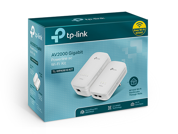 TP-LINK AV2000 Gigabit Powerline ac Wi-Fi Kit (2 stuks) TL-WPA9610 KIT