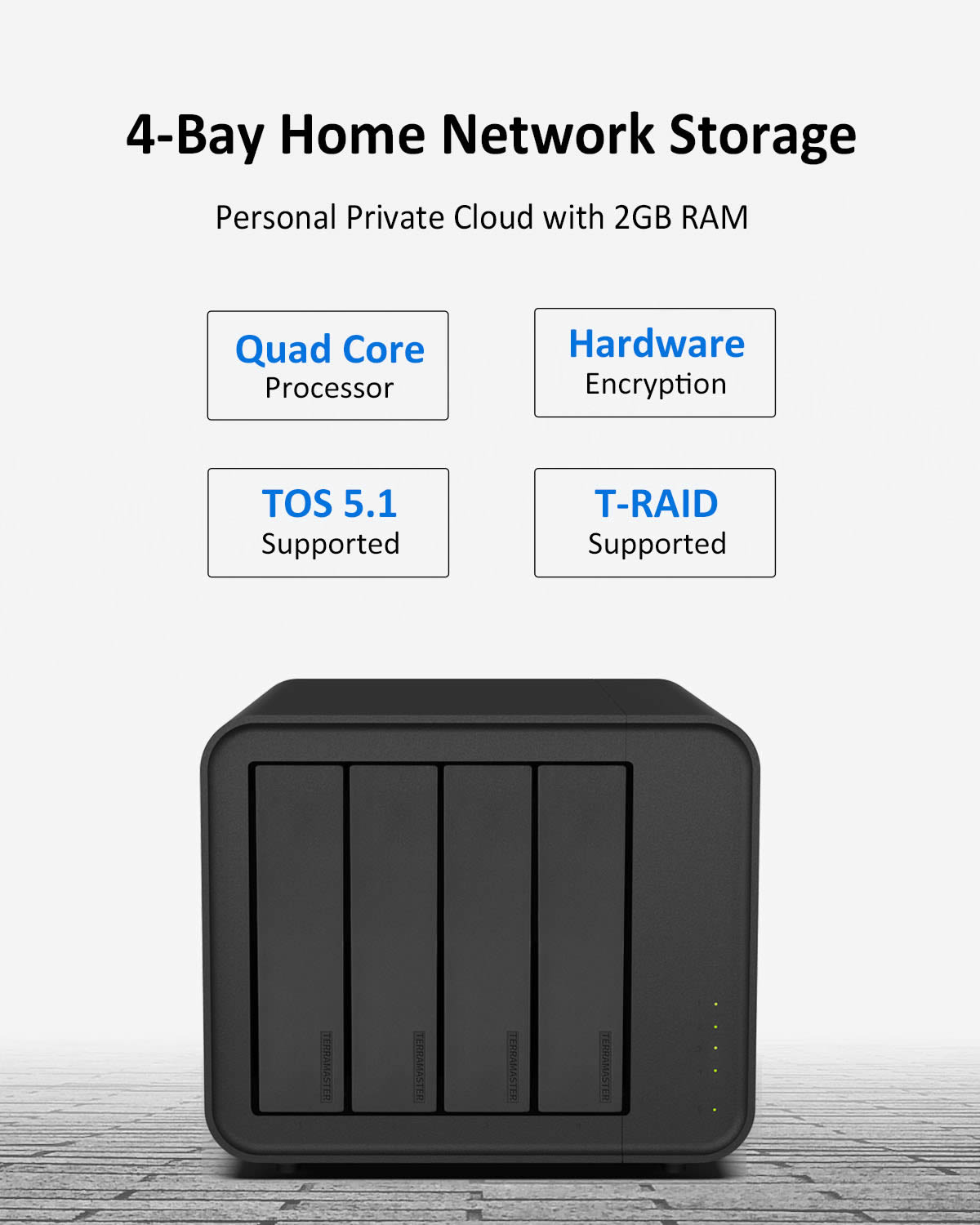 TerraMaster F4-212-2G SOHO NAS 4Bay 