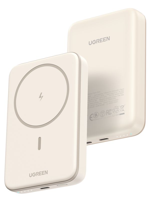 UGREEN 5000mAh MIni Magnetic Wireless 15W Power Bank 25207