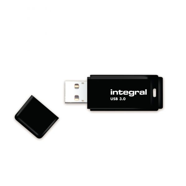 32GB Integral Black USB3.0 Flash Drive INFD32GBBLK3.0