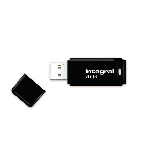 128GB Integral Black USB3.0 Flash Drive INFD128GBBLK3.0