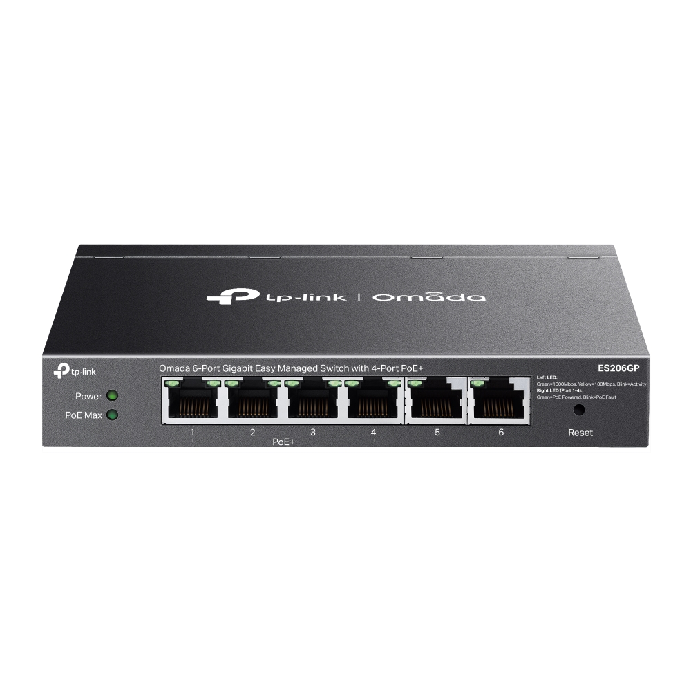 TP-Link New Omada 6-Port Managed Switch ES206GP