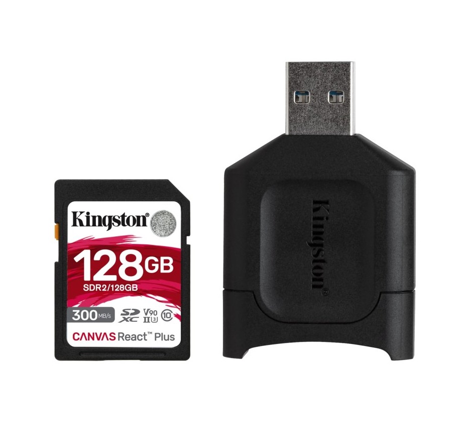 128GB Kingston SDXC Canvas React MLPR2