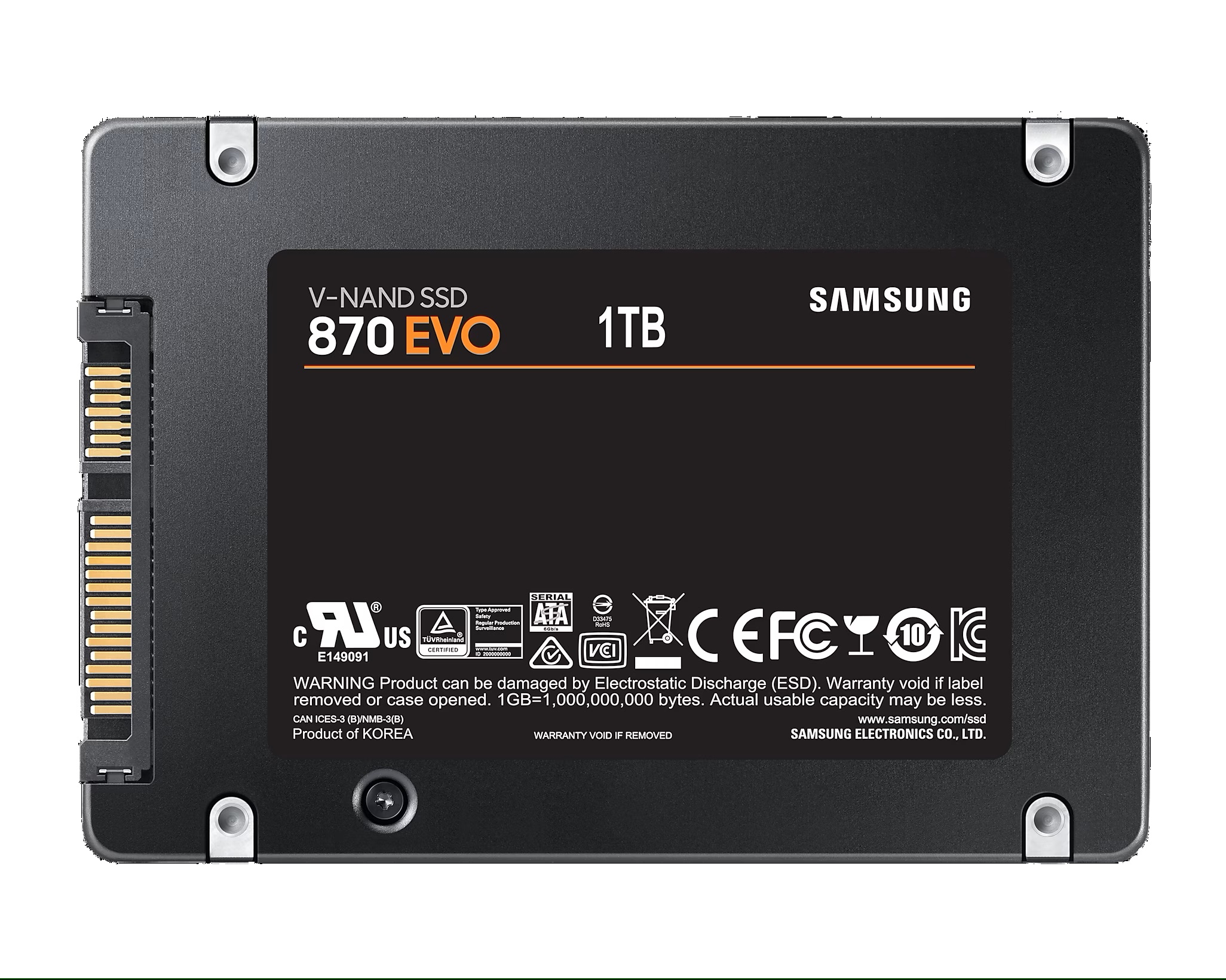 1TB Samsung 2.5 inch SATA SSD 870 EVO MZ-77E1T0B