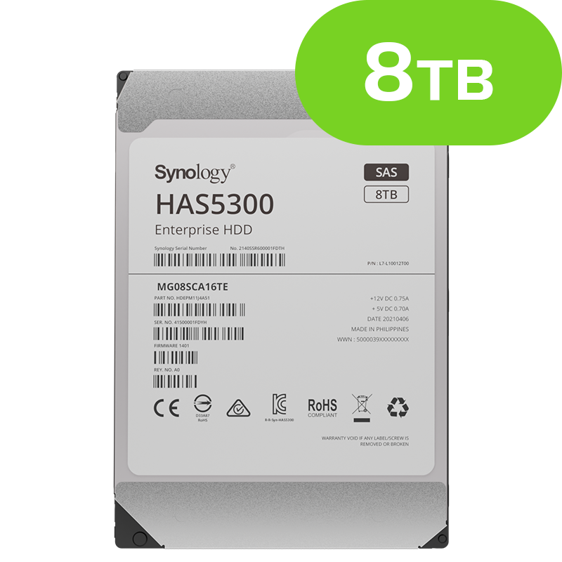 8TB Synology SAS Enterprise HAS5300-8T