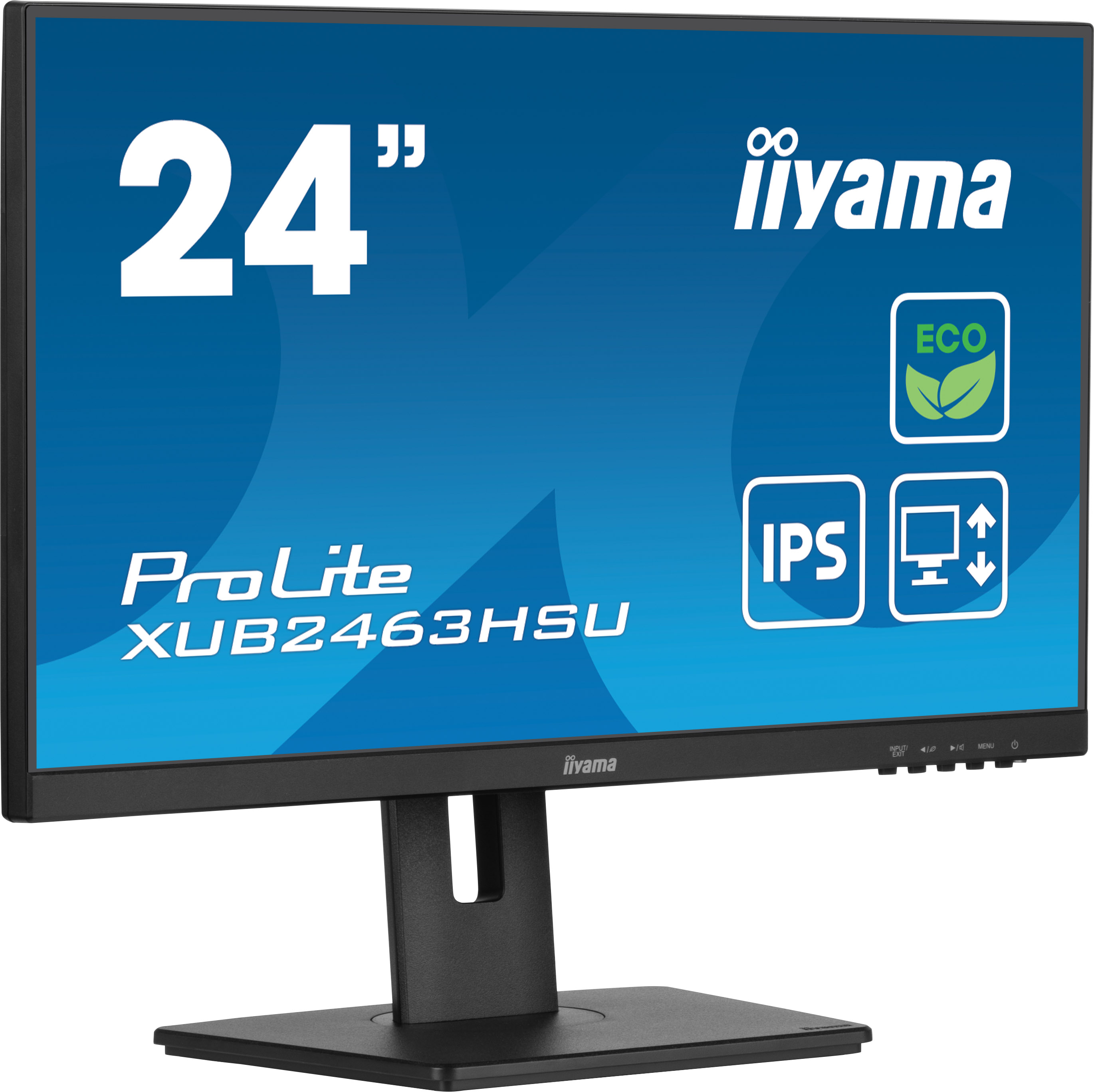iiyama XUB2463HSU-B1 24 inch IPS Full HD-paneel met energieklasse B