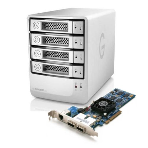 G-Technology G-SPEED eS PRO 4TB met PCIe x8 RAID controller