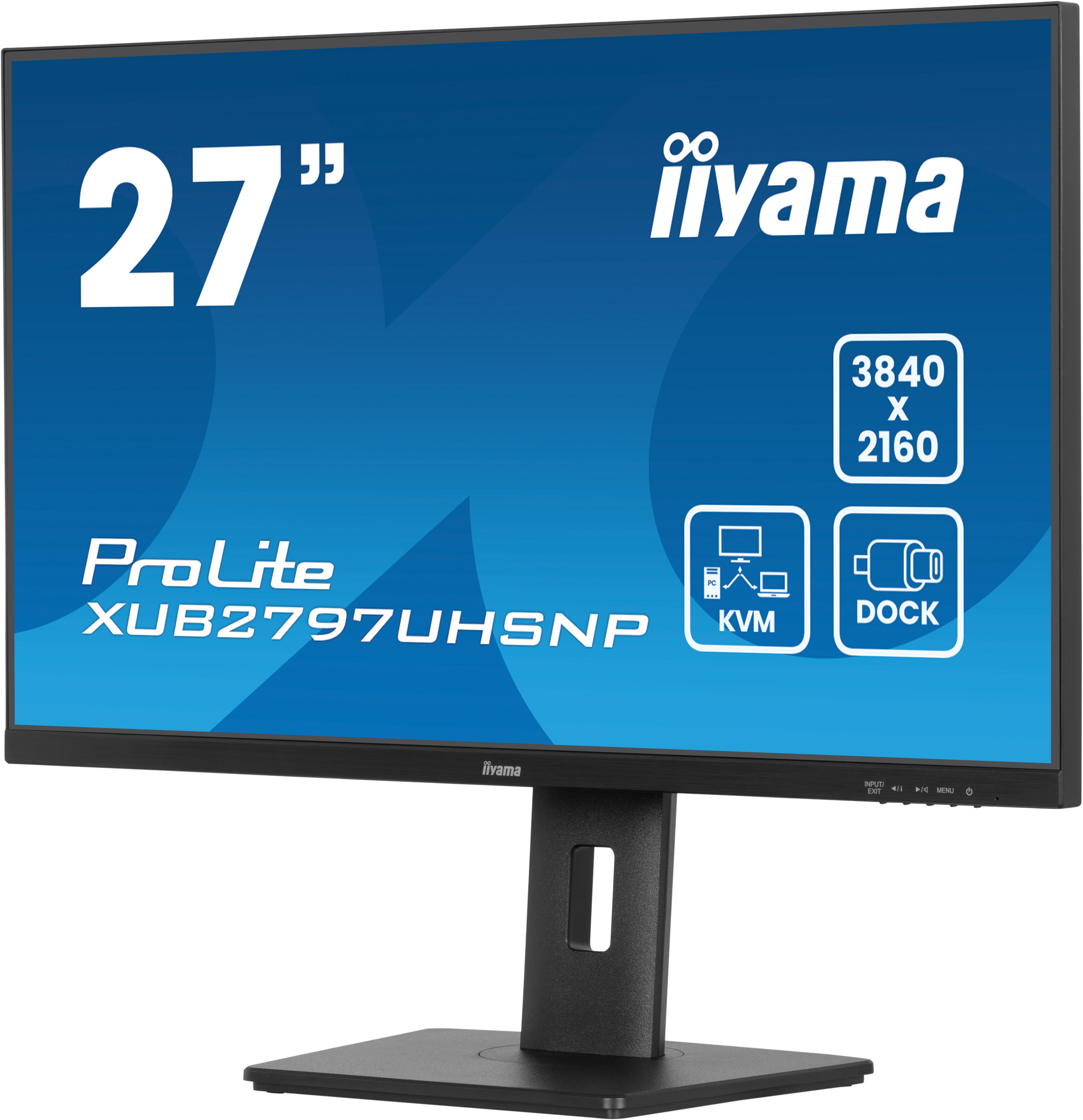 iiyama ProLite XUB2797UHSNP-B1 27inch 4K IPS monitor met RJ45 (LAN) LED-Monitor