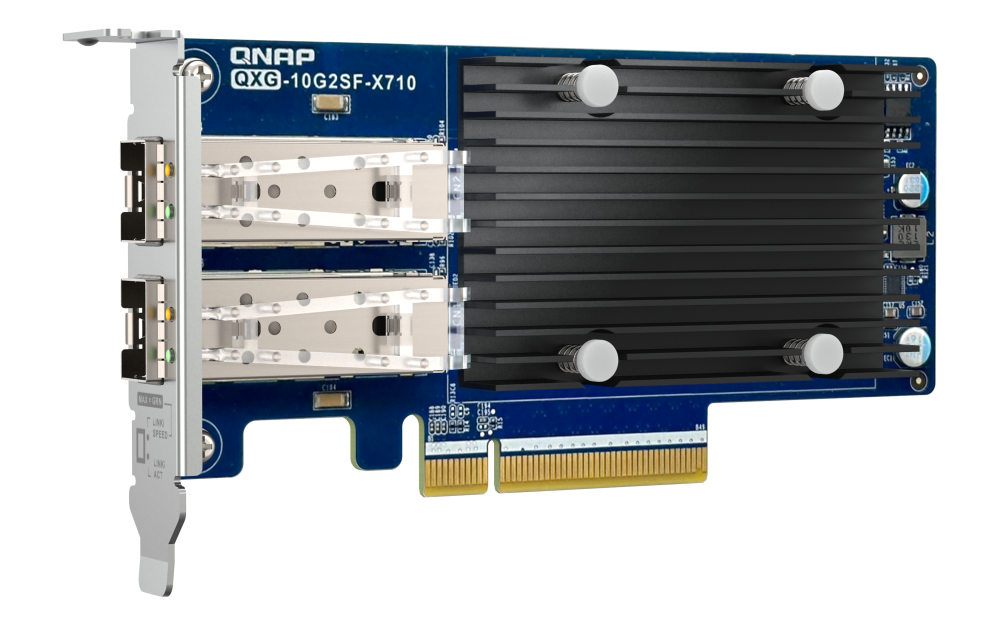 QNAP LAN Card 2x 10GbE SFP+ PCIe netwerkkaart QXG-10G2SF-X710