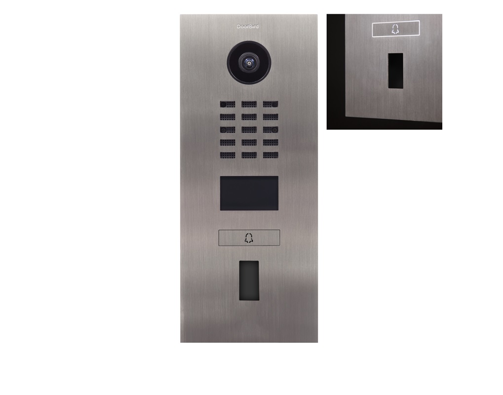 DoorBird IP Video Door Station D2101FV EKEY Stainless steel V2A, brushed 423869813