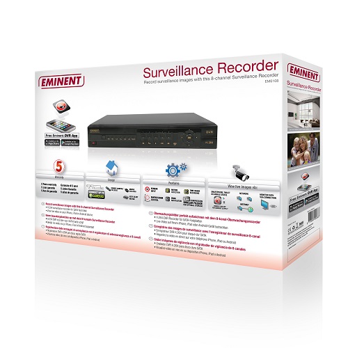 Eminent EM6108 8-kanaals Surveillance Recorder