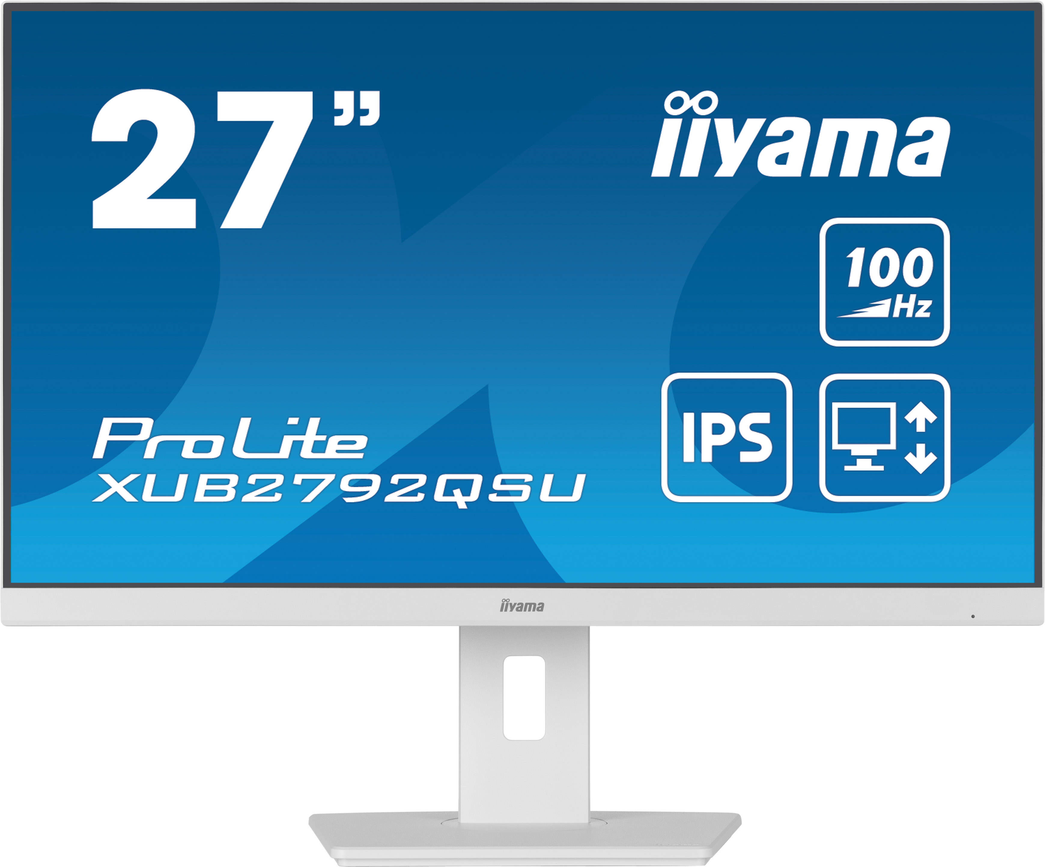 iiyama ProLite XUB2792QSU-W6 27” WQHD IPS met USB-hub wit monitor