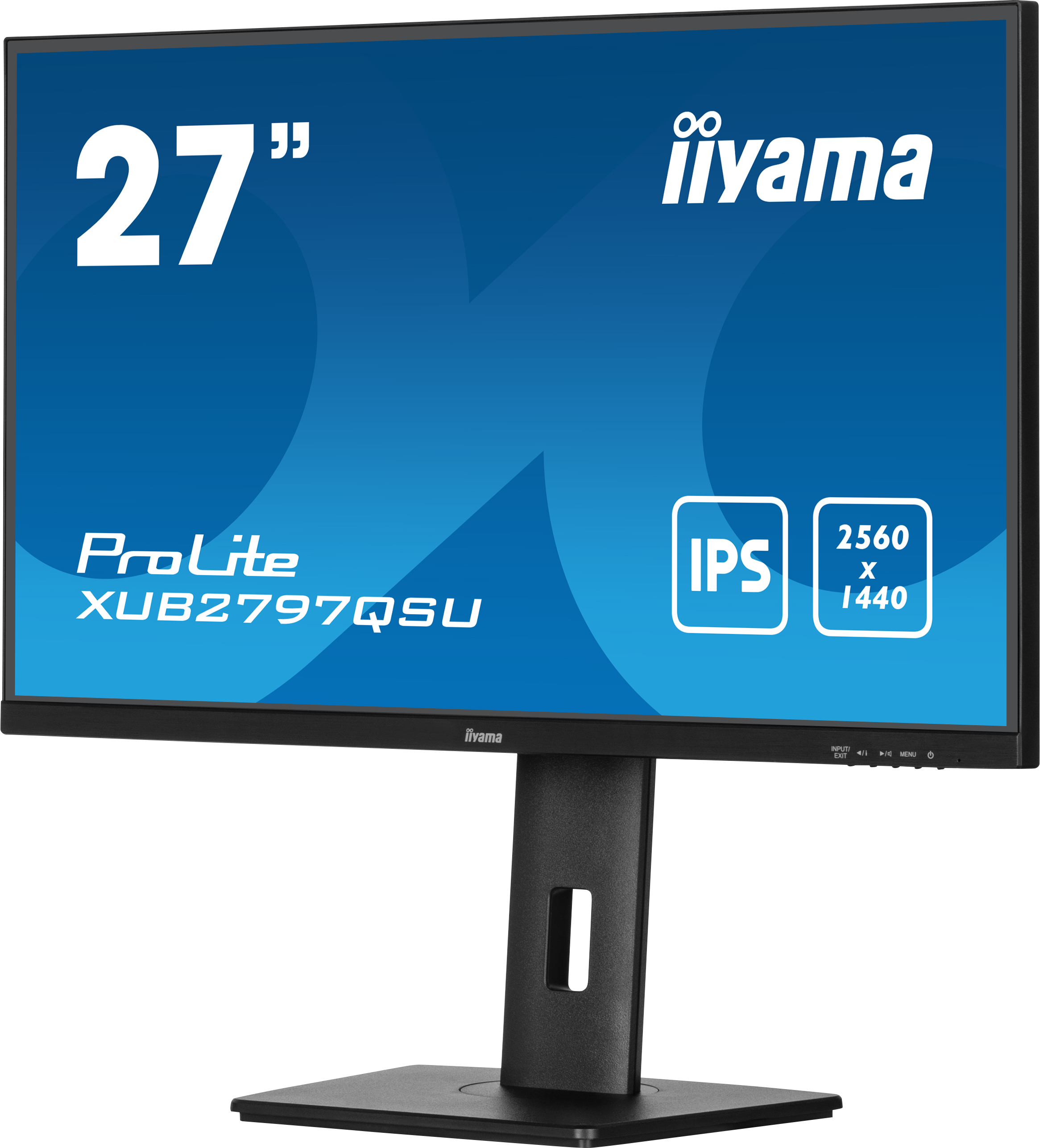 iiyama ProLite XUB2797QSU-B2 27inch IPS 2560x1440 100Hz IPS monitor met USB-hub