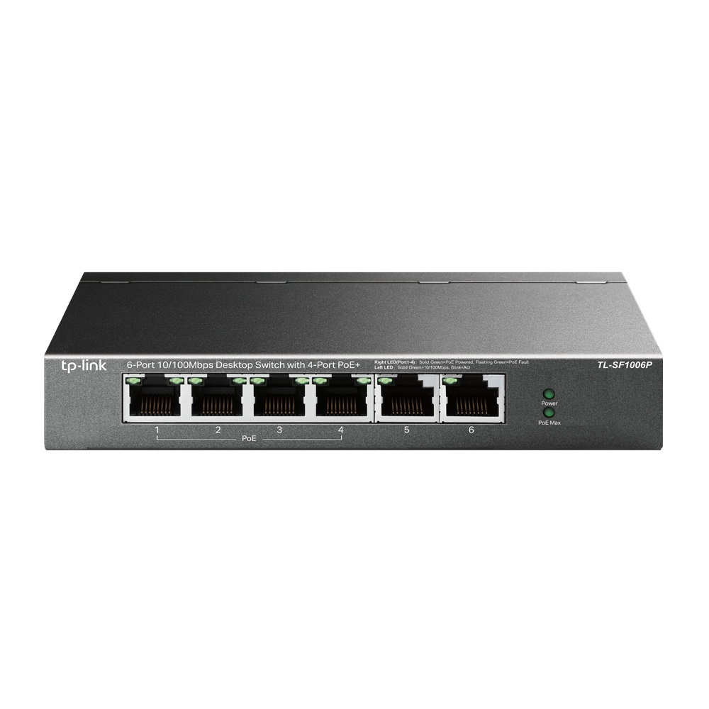 TP-Link 6-Port PoE Desktop Switch TL-SF1006P