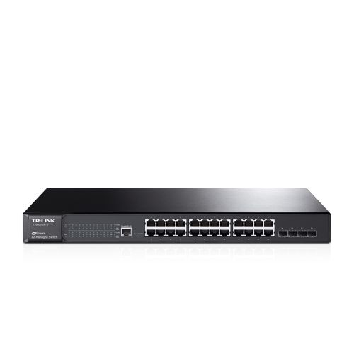 TP-LINK JetStream T2600G-28TS 24-Port Gigabit L2 Managed Switch with 4 SFP Slots