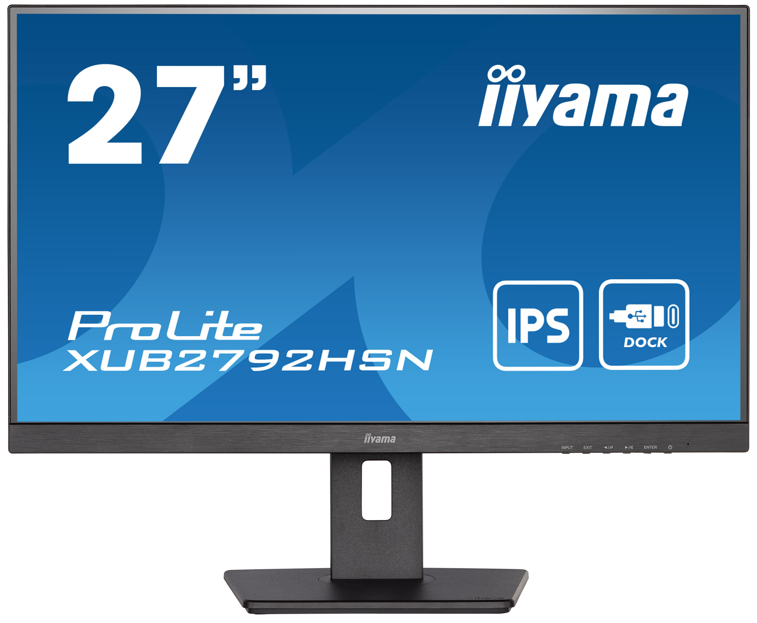 iiyama ProLite XUB2792HSN-B5 27'' IPS met USB-C-dock en RJ45 (LAN) zwart monitor