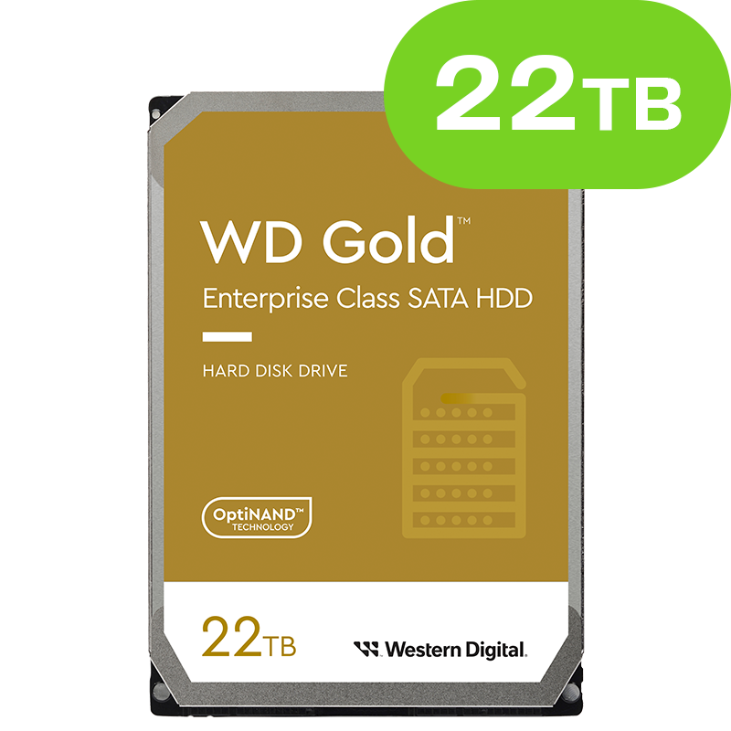 22TB Western Digital Gold WD221KRYZ