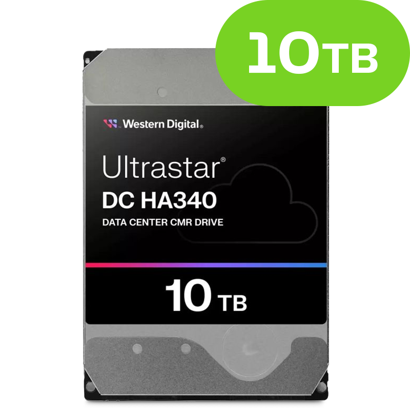 10TB Western Digital Ultrastar DC HA340 (SATA 6Gb/s) WUS721210BLE604 512e SE P3