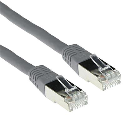 ACT Grijze 5 meter LSZH SFTP CAT6 patchkabel met RJ45 connectoren