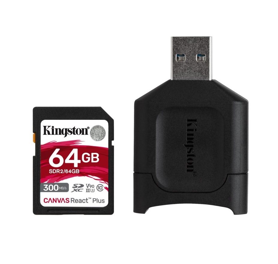 64GB Kingston SDXC Canvas React MLPR2