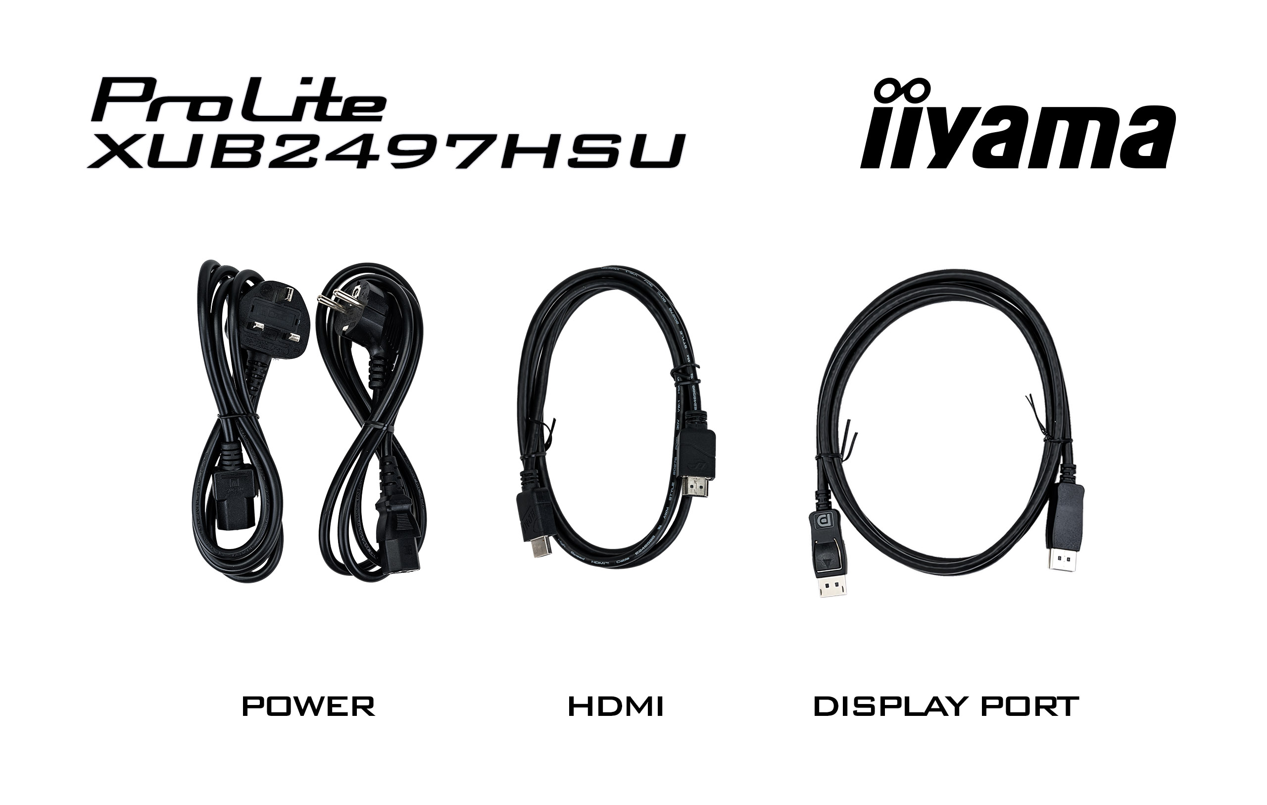 iiyama ProLite XUB2497HSU-B2 24 inch IPS 100Hz monitor met USB-Hub