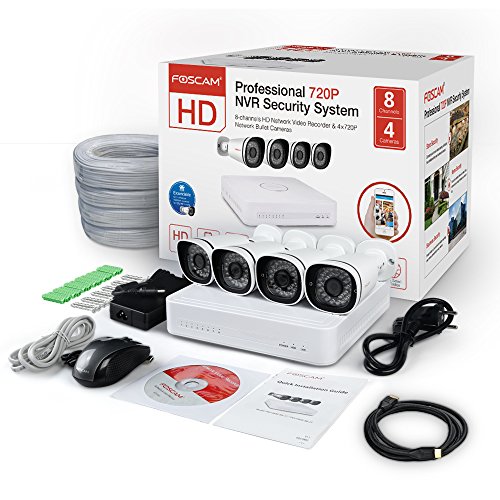 Foscam NVR Kit FN3108XE-B4-1T 1280x720P 1TB XPOE (DC19V)