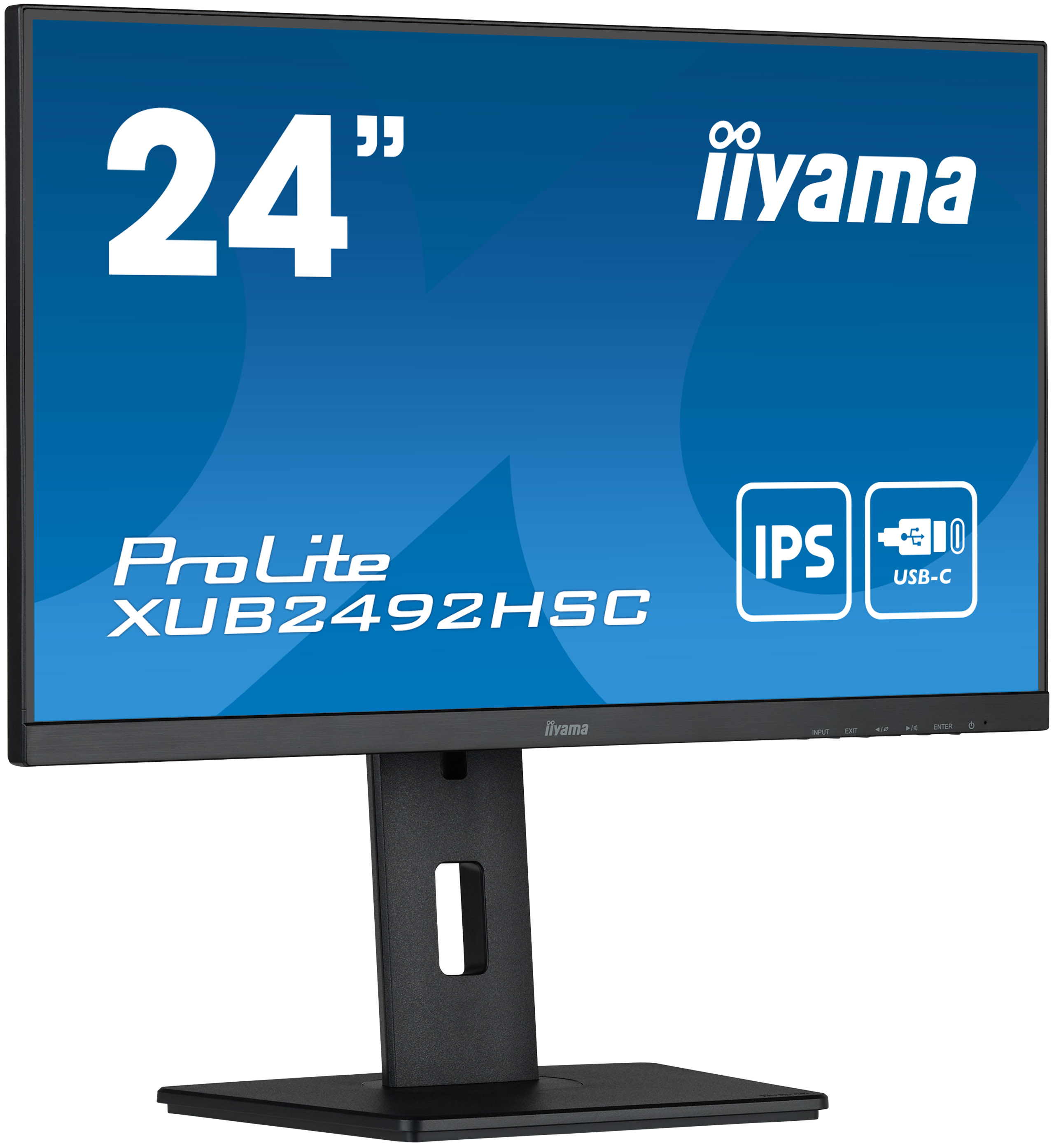 iiyama ProLite XUB2492HSC-B5 24" IPS met USB-C-connector zwart monitor