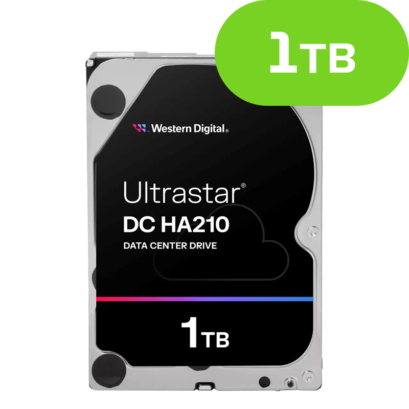1TB Western Digital Ultrastar DC HA210 SATA Enterprise HUS722T1TALA604