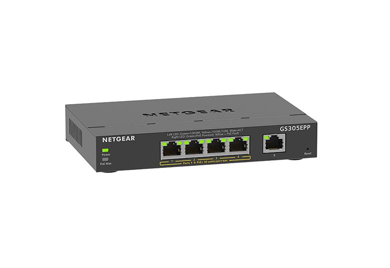 Netgear 5 port PoE+ (120 W) plus Switch GS305EPP-100PES